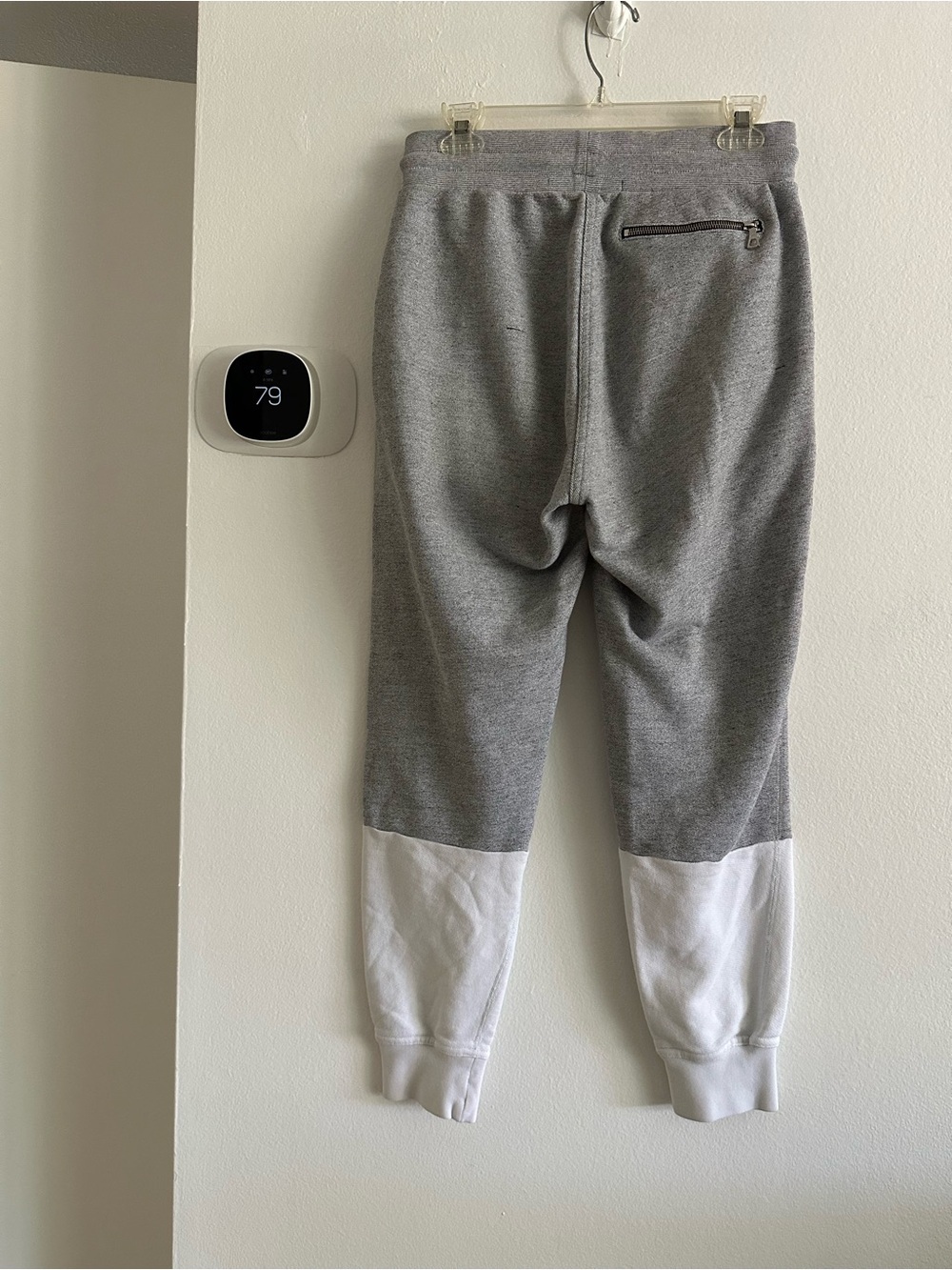 John Elliot Gray and White Two-Tone Jogger Sweatpants men 2(medium)